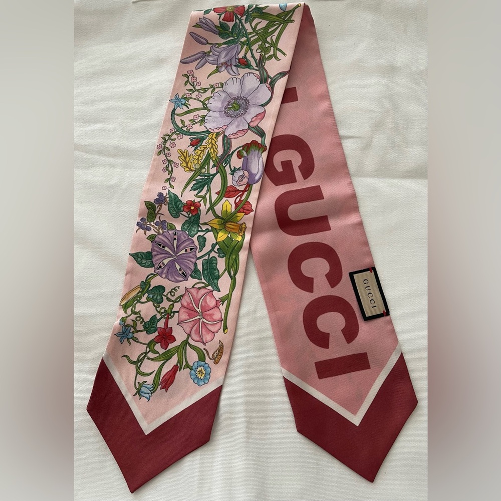 Brand New Printed Gucci SilkTwill Ribbon